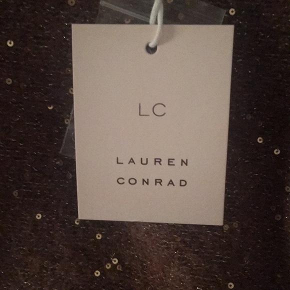 Lauren Conrad high cuff sweater, brown sparkly. Size xxlarge. - Picture 4 of 5